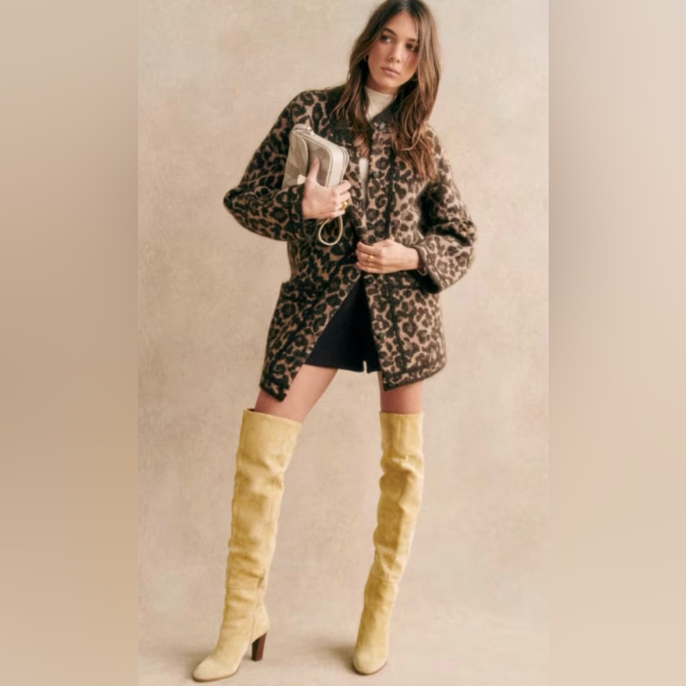 Sezane Anaelle Thigh High Boots, EU 38/US 7
